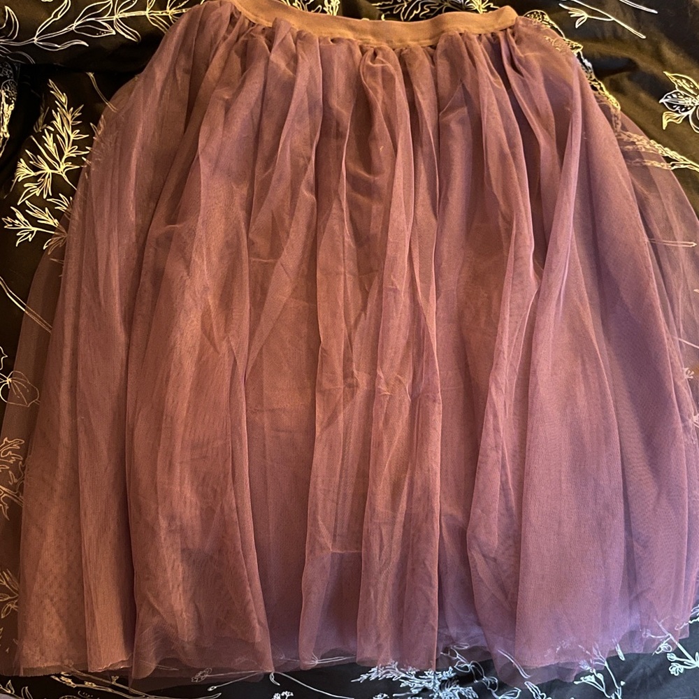 Purple tulle skirt